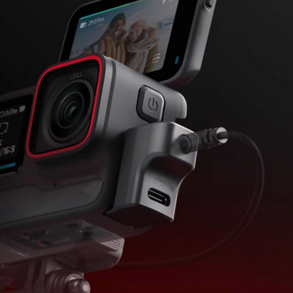 For Insta360 Ace / Ace Pro Action Camera External Audio Mic Adapter