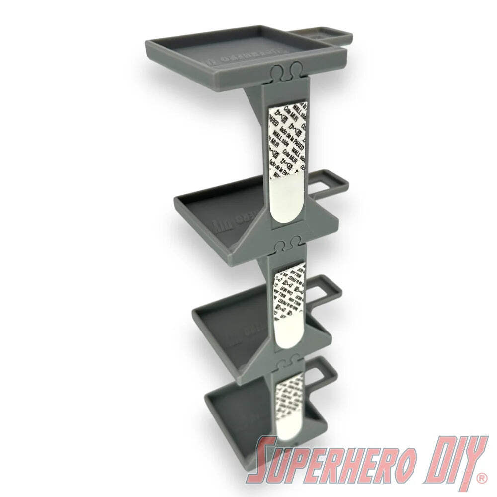 STACKABLE Floating Shelf for Bitty Pop Towns | Includes command strips