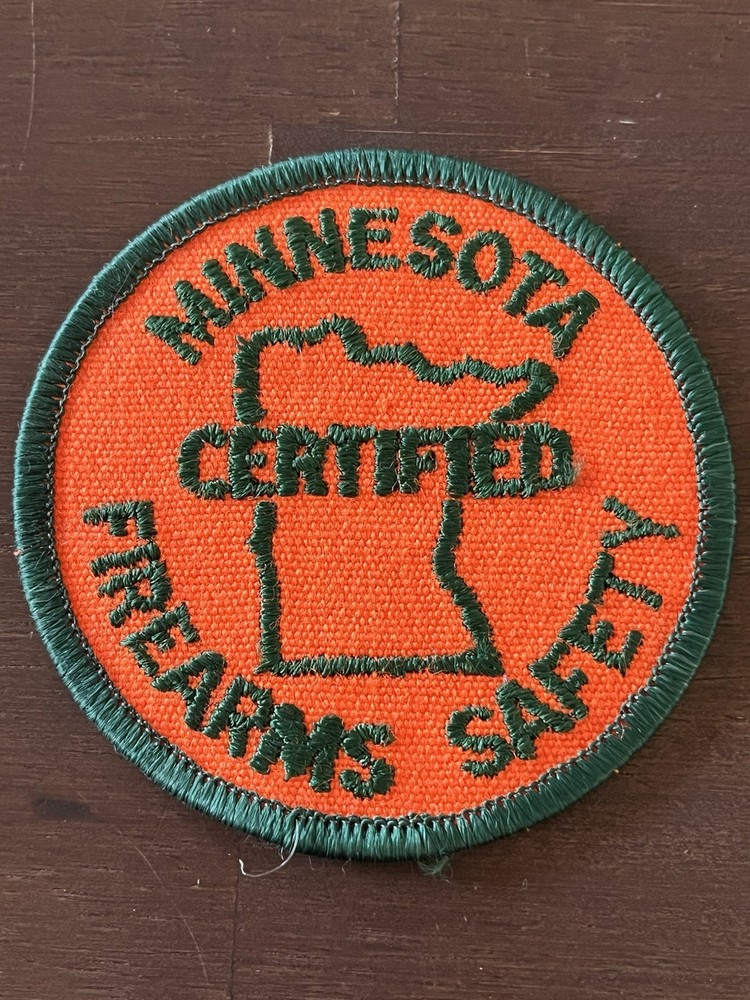VINTAGE “MINNESOTA CERTIFIED FIREARMS SAFETY” Patch