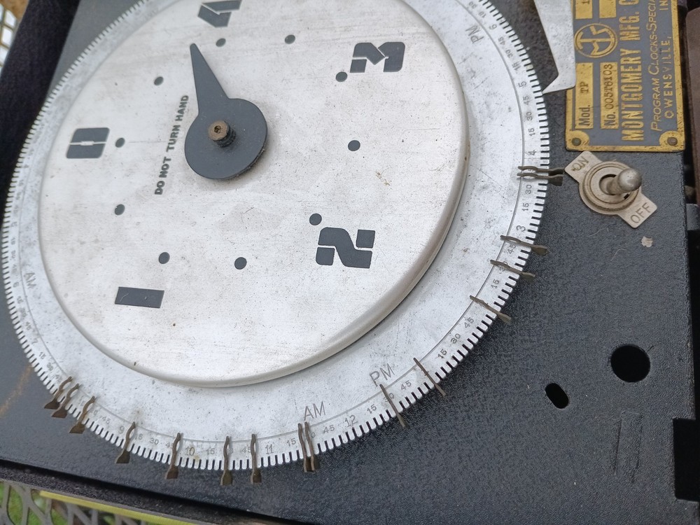 Vintage Montgomery Program Clock Special Timer Factory Industrial
