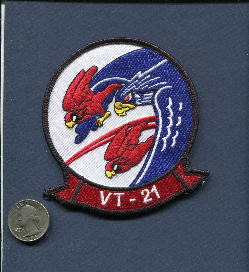 VT-21 REDHAWKS US NAVY USMC Naval Aviator Training Squadron Patch