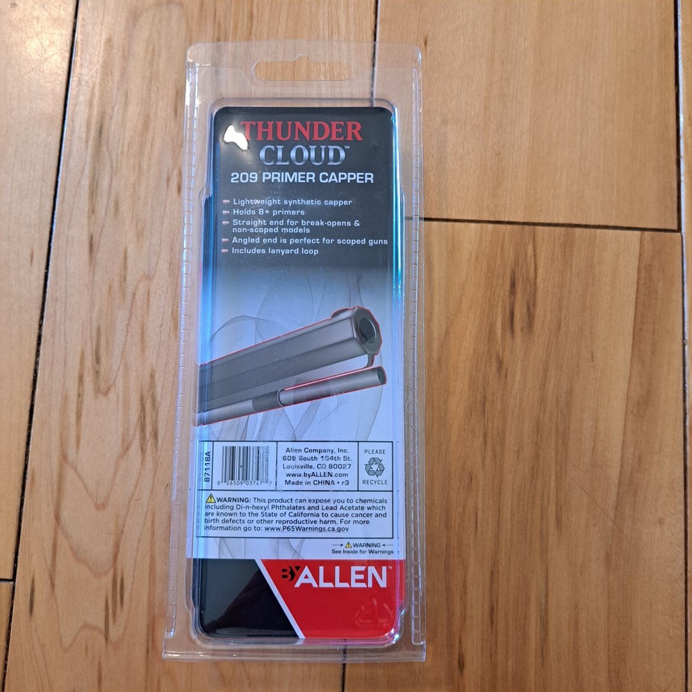 THUNDER CLOUD 209 Primer Capper ALLEN #87118A Muzzleloader