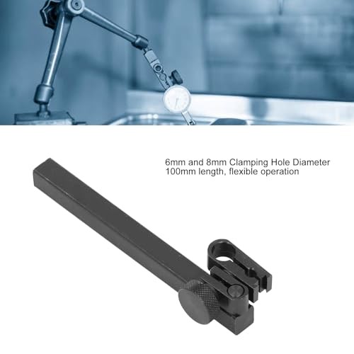 Rectangular Dial Test Indicator Height Gauges Holder Bar with Clamp Aluminum