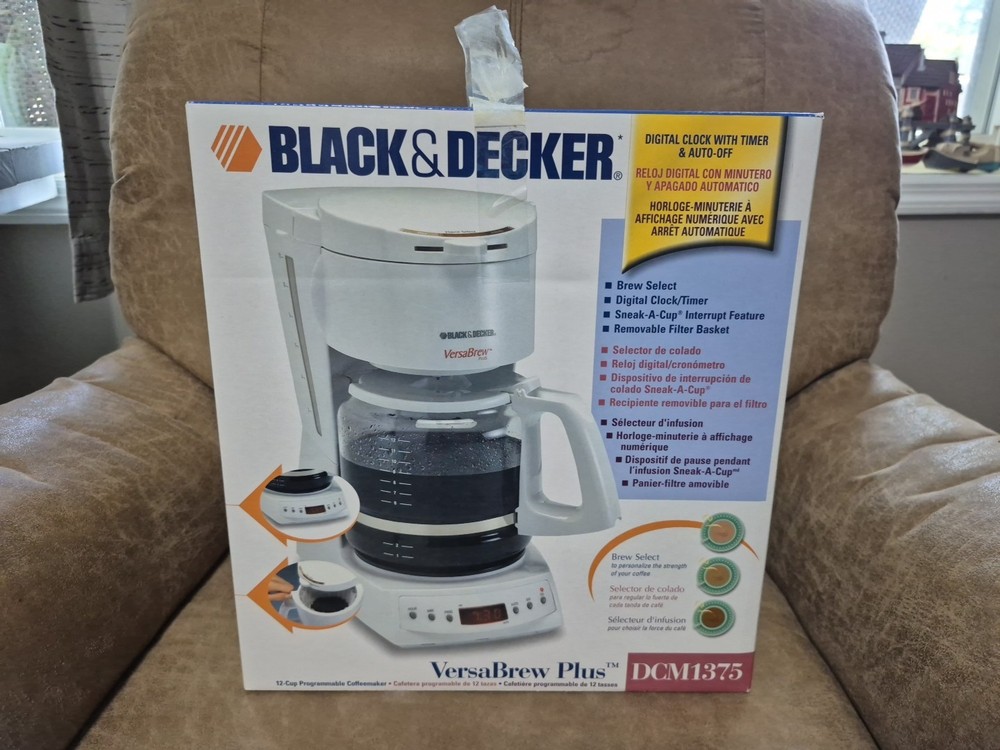 Black & Decker DCM 1375 Versa Brew Plus Coffee Maker New Sealed