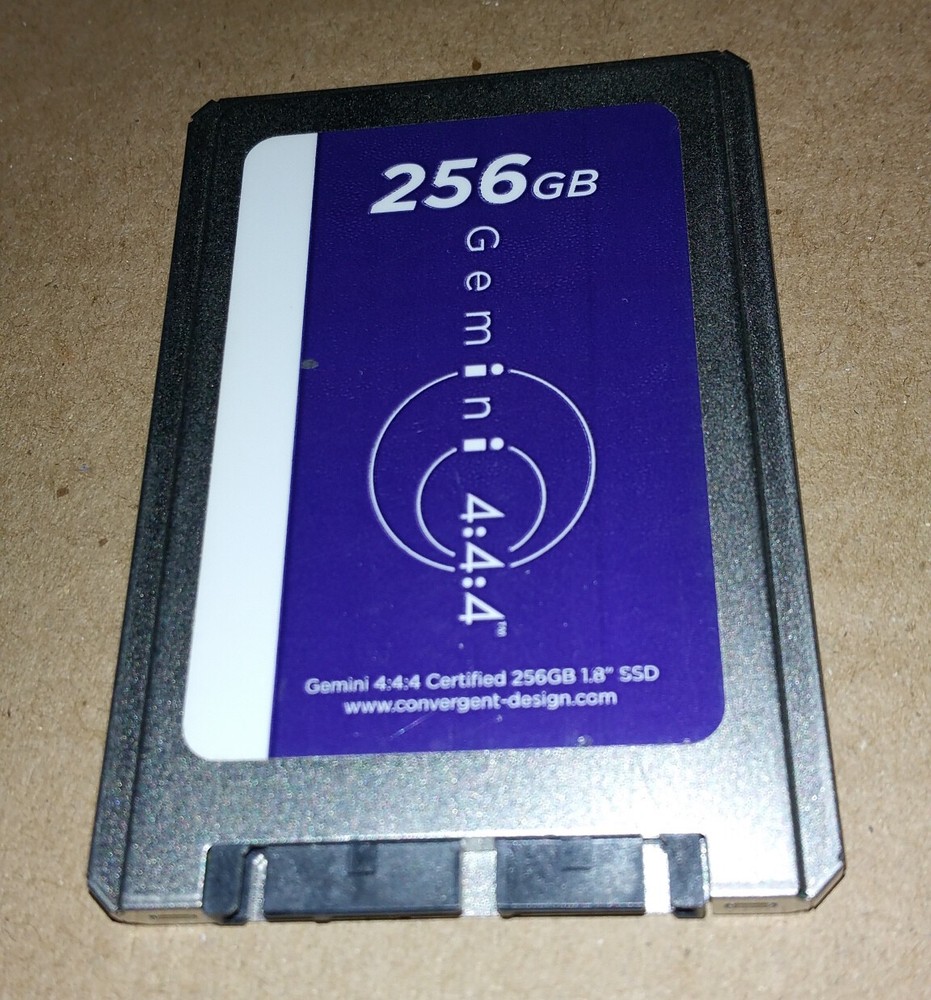Convergent Design 256GB SSD Solid State Drive Memory for Gemini 4:4:4 Video