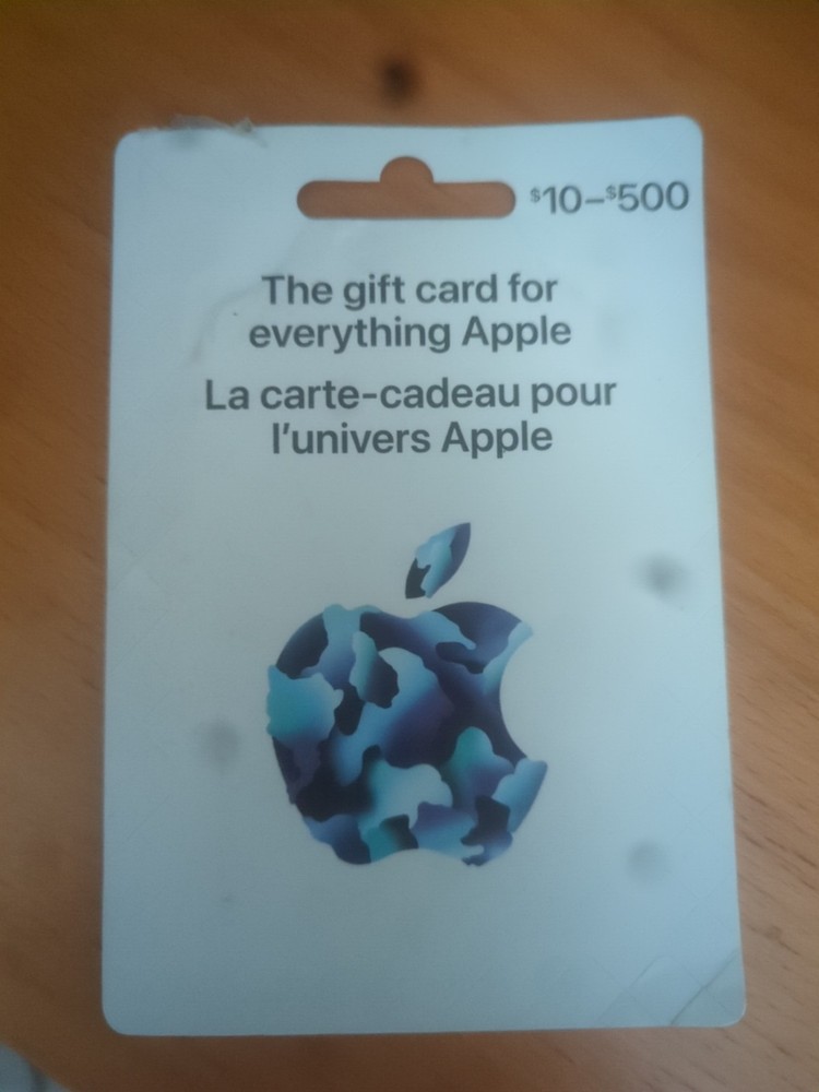 apple gift card 500