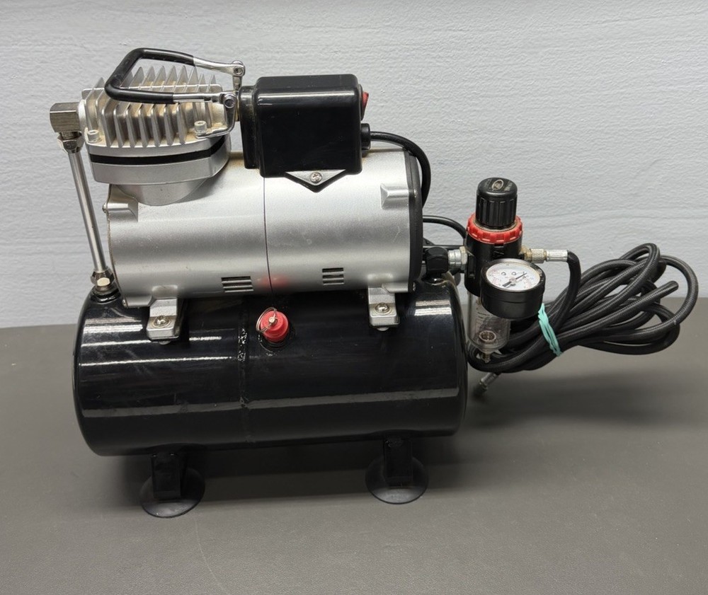 Airbrush Compressor, High-performance Single-Piston Oil-free Mini Compressor ...