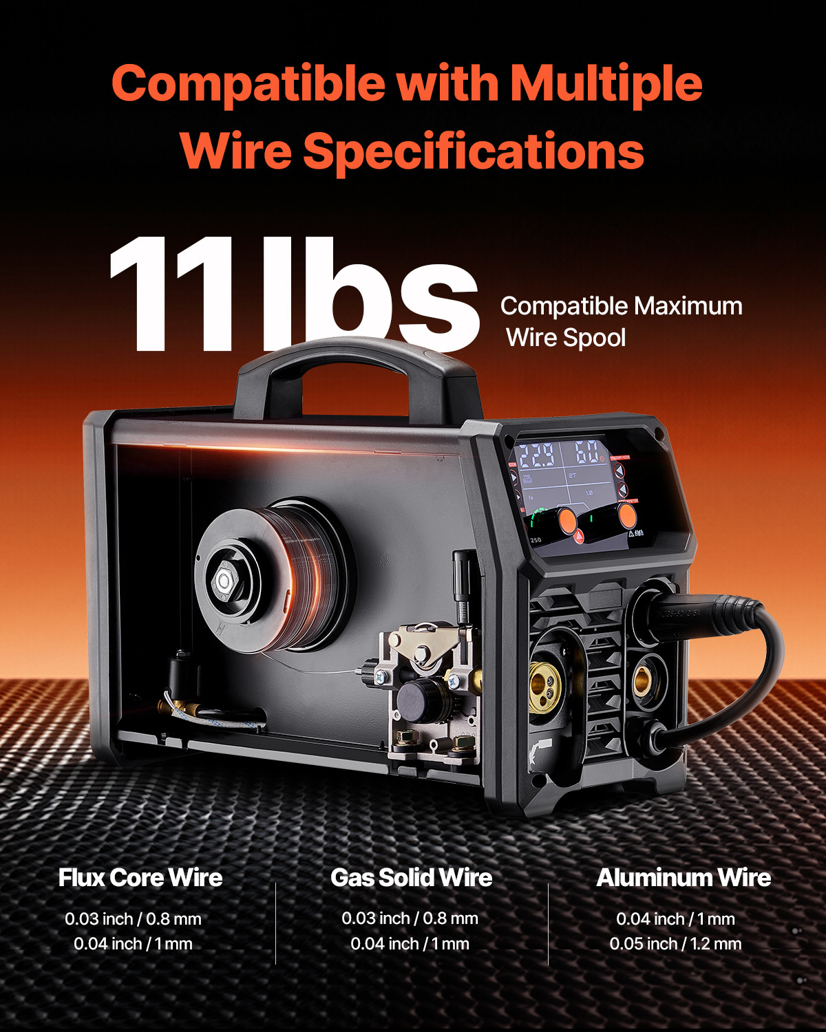 Pro MIG Welder 250A Pluse Mig Welding Machine 5-in-1 Synergic Welder Machine