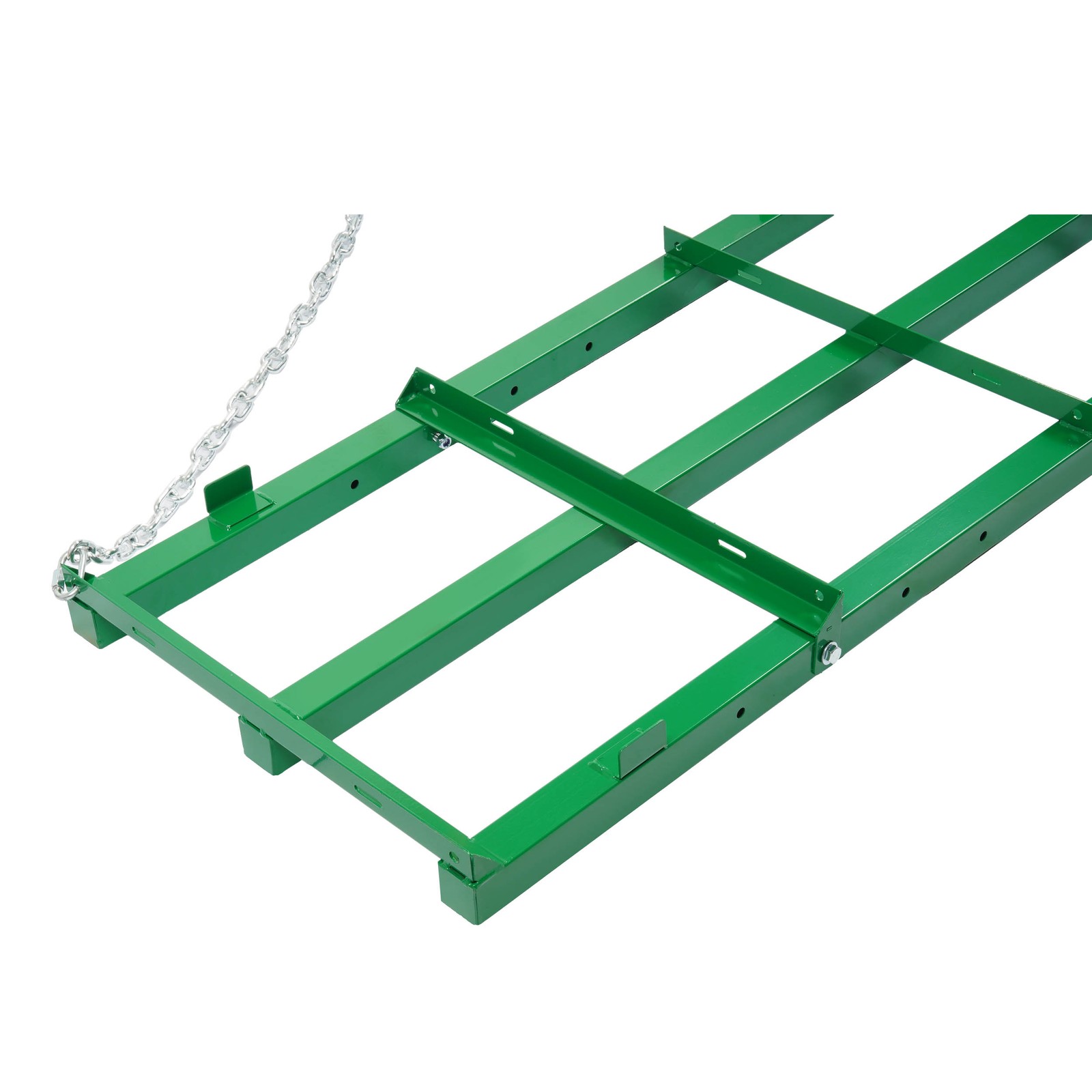 6 FT Yard Drag Harrow Grader Rake w/ 4 FT Chain For universal ATV/UTV/Tractor