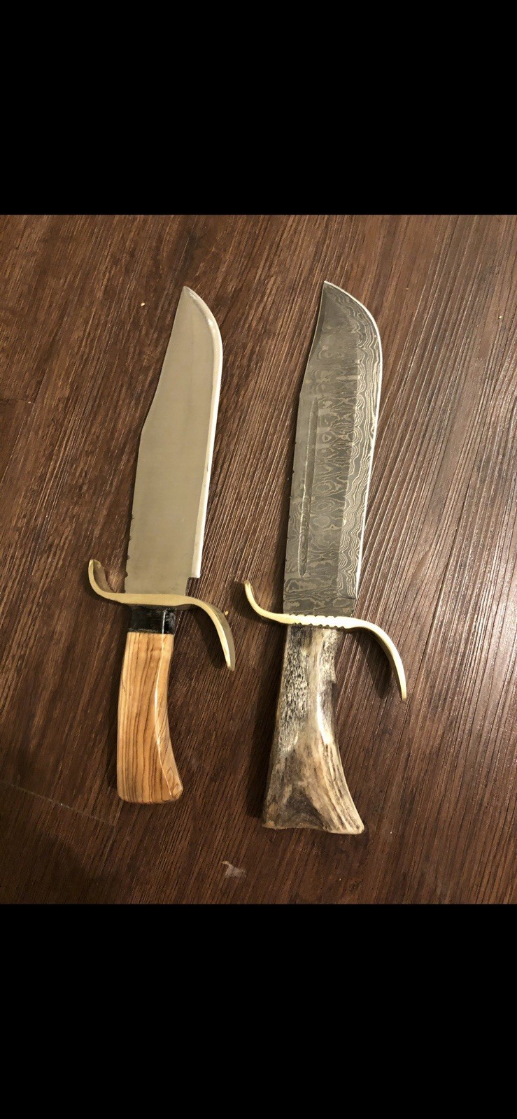 BRASS rFinger Guards Bolster Dagger Bowie KNIFE Making For Large Blades