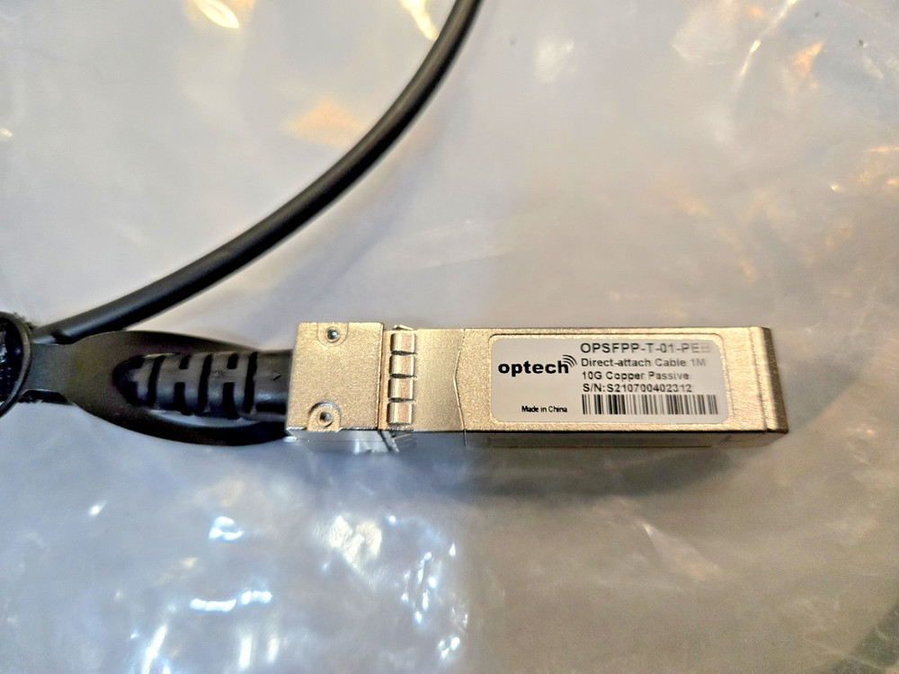 OPTECH OPSFPP-T-01-PEB DIRECT ATTACH CABLE 1M 10G COPPER PASIVE