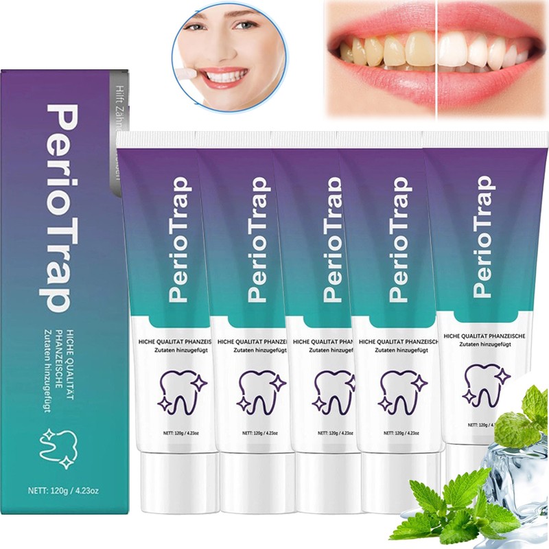 1-5PCS PerioTrap Mint Flavor Gum Toothpaste Cleaning Toothpaste Sensitive Teeth