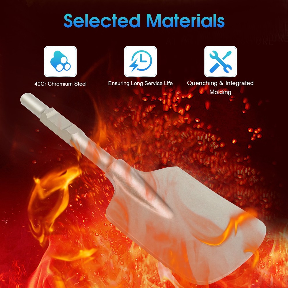 Jack Hammer Clay Spade Chisel Square Shovel Chisel Bit Hex Shovel Demolition