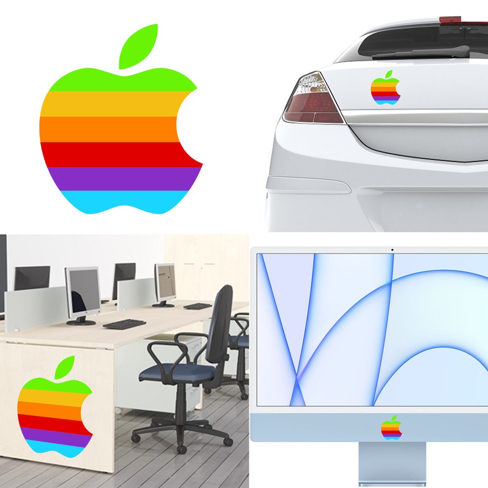 Sticker Vinyl Apple Colours XS. Duration Outer Plus 7 Years