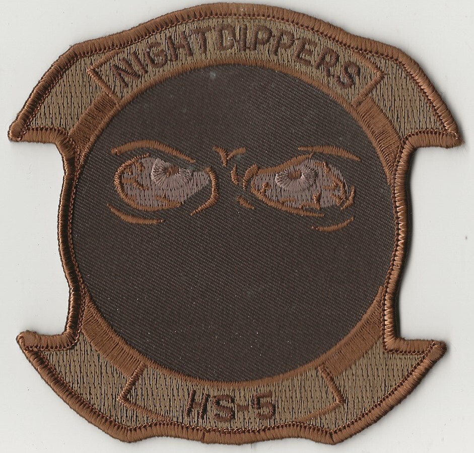HSC-5 NIGHTDIPPERS DESERT COMMAND CHEST PATCH