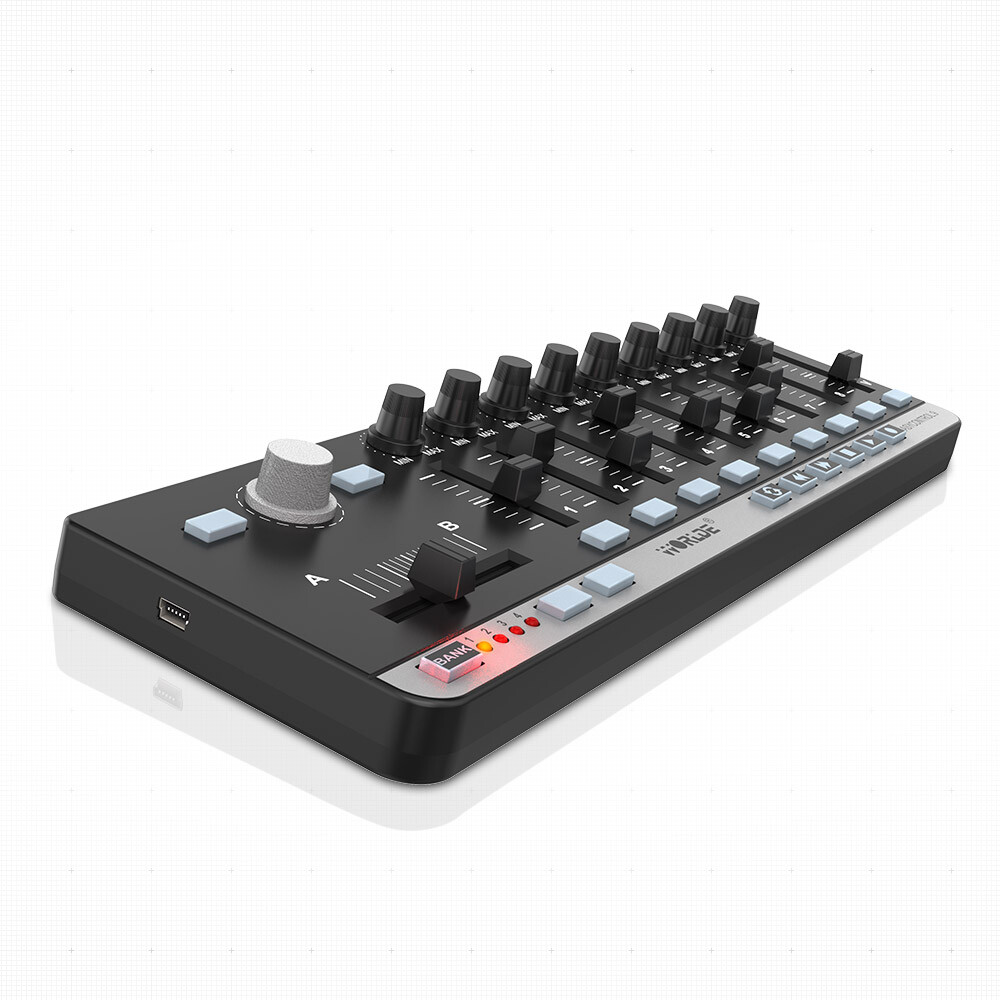 WorldE EasyControl.9 Portable Mini USB 9 Slim-Line Control MIDI Controller Black