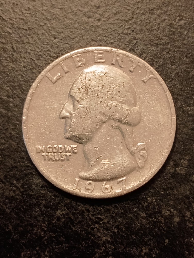 1967 QUARTER - NO MINT MARK