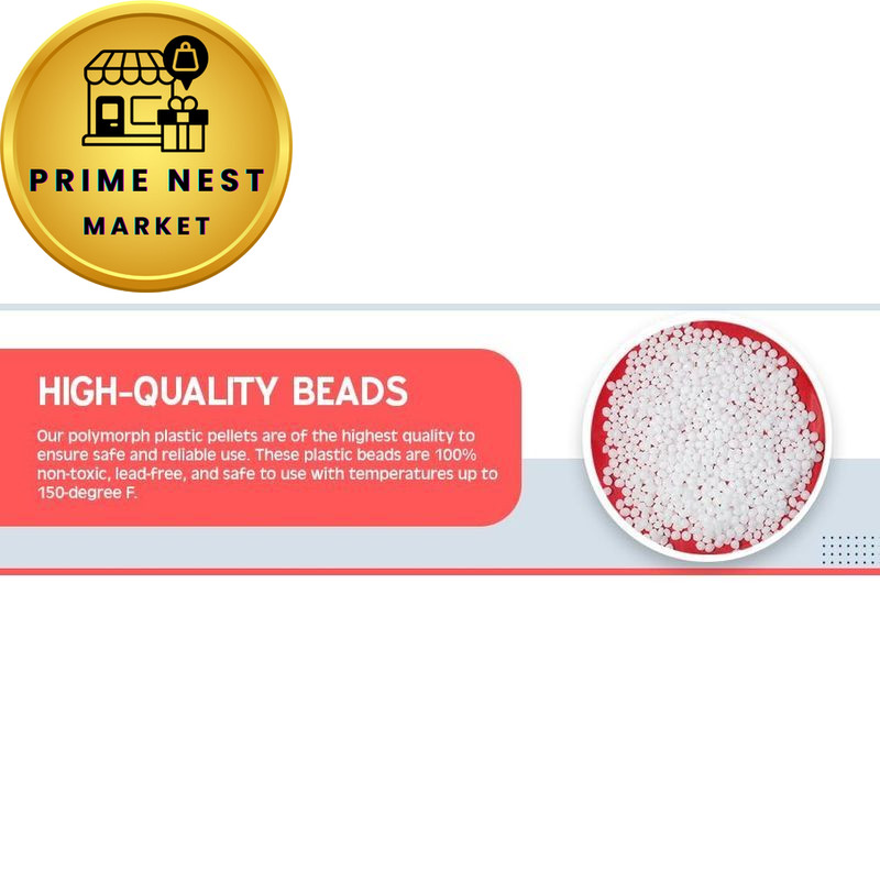 Thermoplastic Beads Pellets Mold-Able Polymorph 25 Grams All WHITE