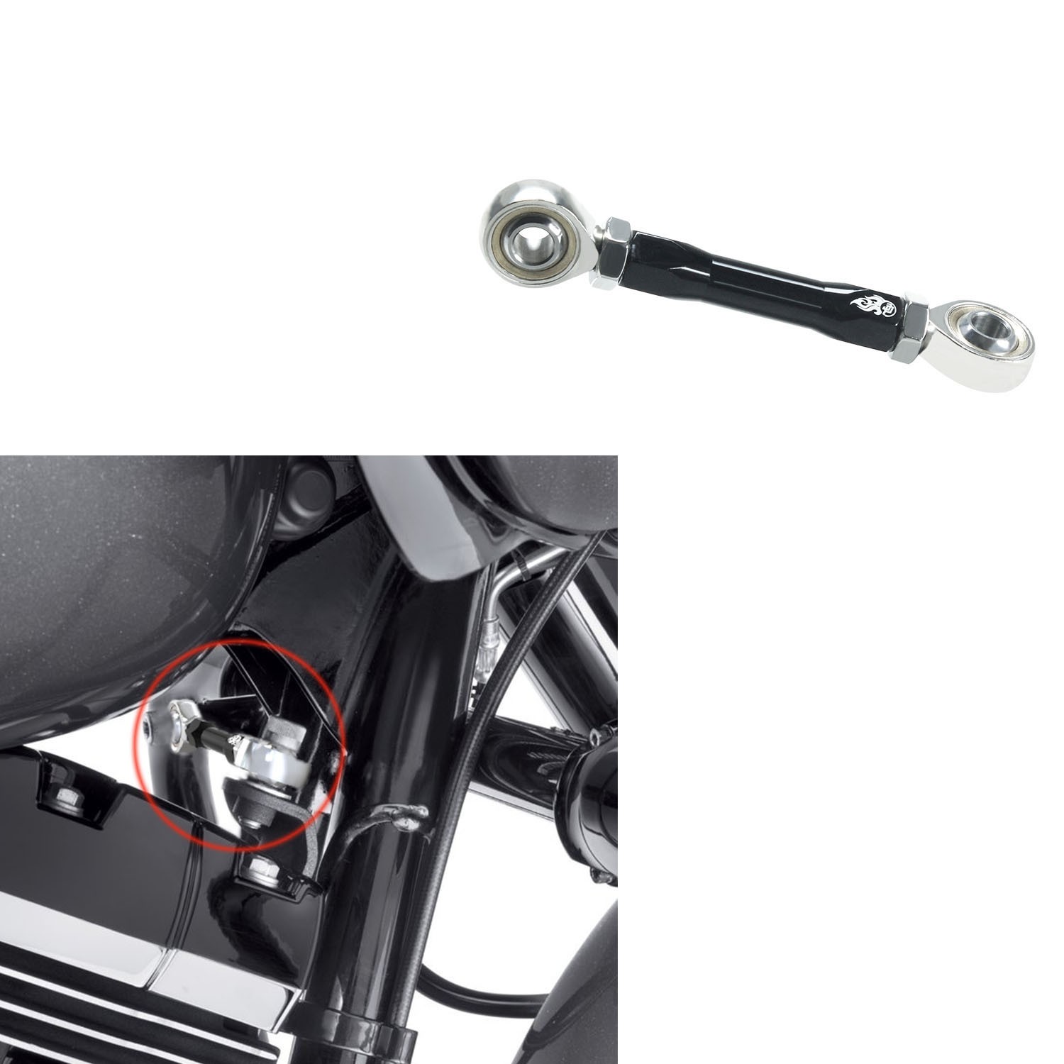 Engine Mount Stabilizer Link Rod for Harley Touring FLHT FLHR FLHX FLTRX FLHTK