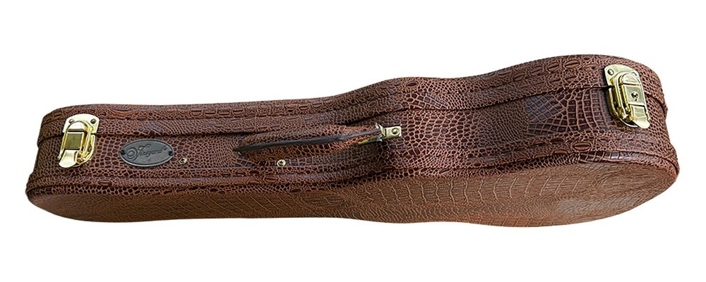 Vineyard Soprano Ukulele Hard Shell Case - Leather-like textured pattern
