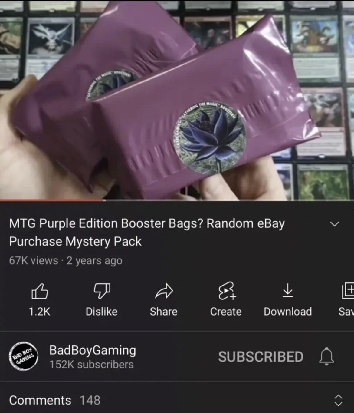 Magic The Gathering booster packs “Gathering The Magic Booster” Bags GREEN