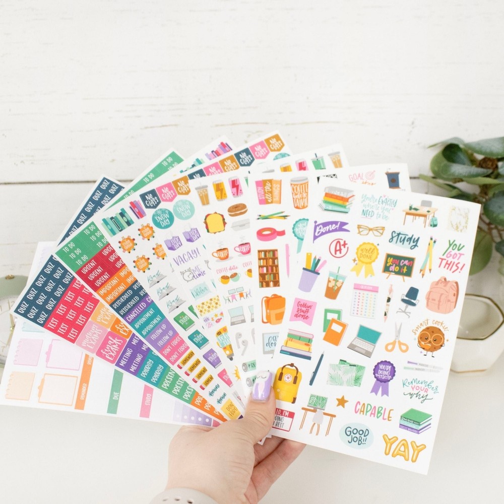 bloom daily planners Planner Sticker Pack, Student