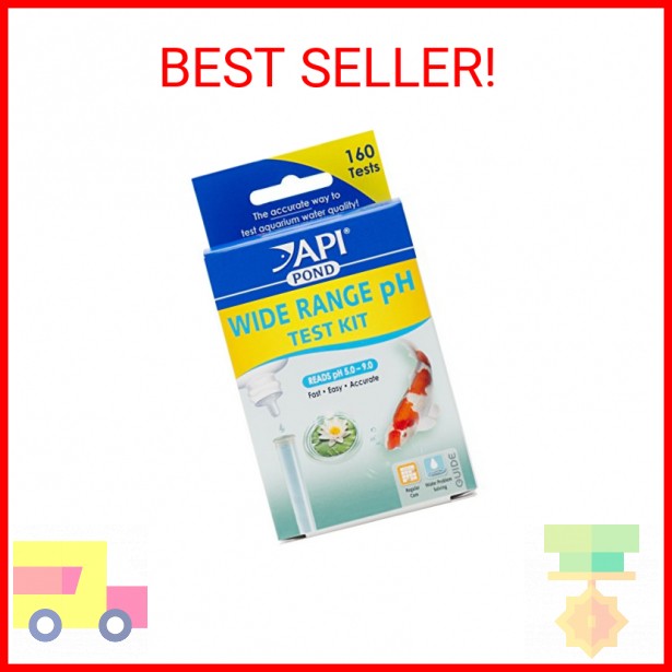API POND WIDE RANGE pH TEST KIT 160-Test Pond Water Test Kit