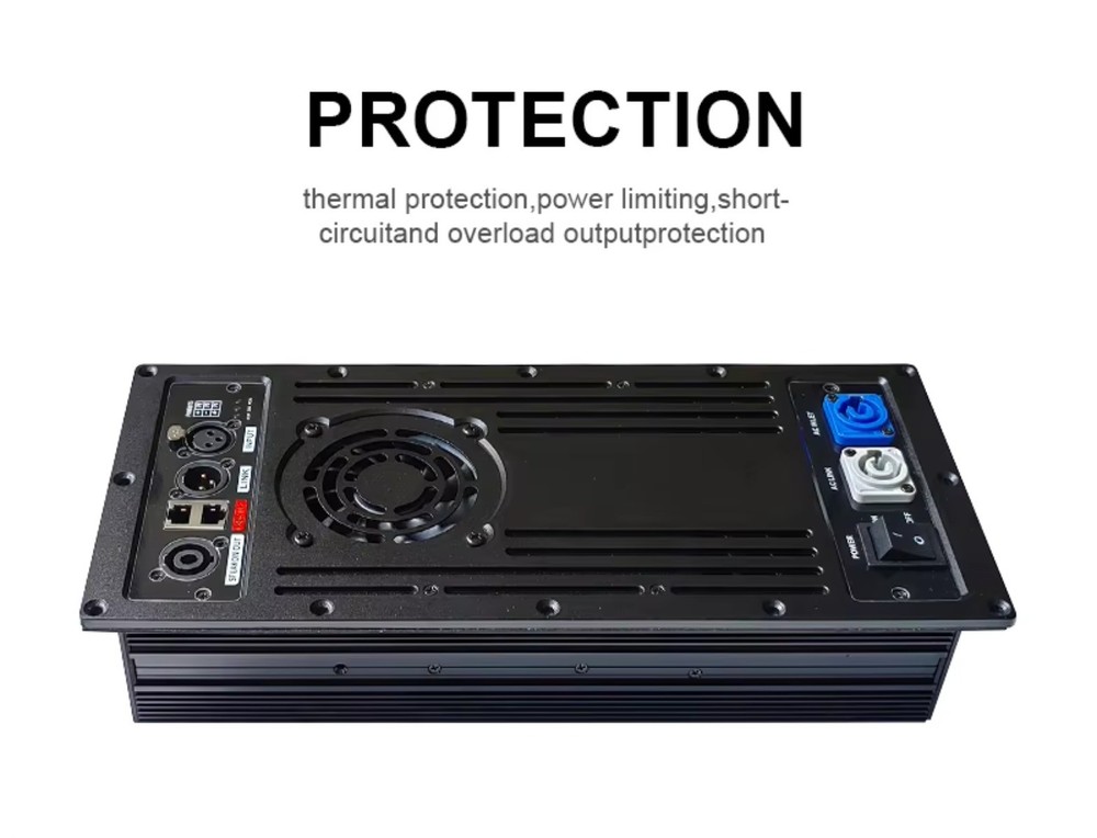 Audio Line Array 1200*2 4 Ohm 2Channels Class D Active Subwoofer Board Amplifier