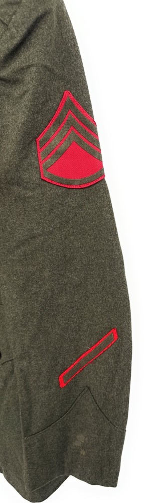 WWII USMC Wool Platoon Sergeant Jacket Green