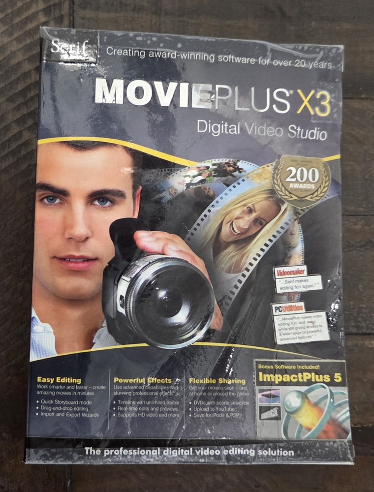 Serif Movie Plus X3 Digital Video Studio Computer PC Software Video Editing