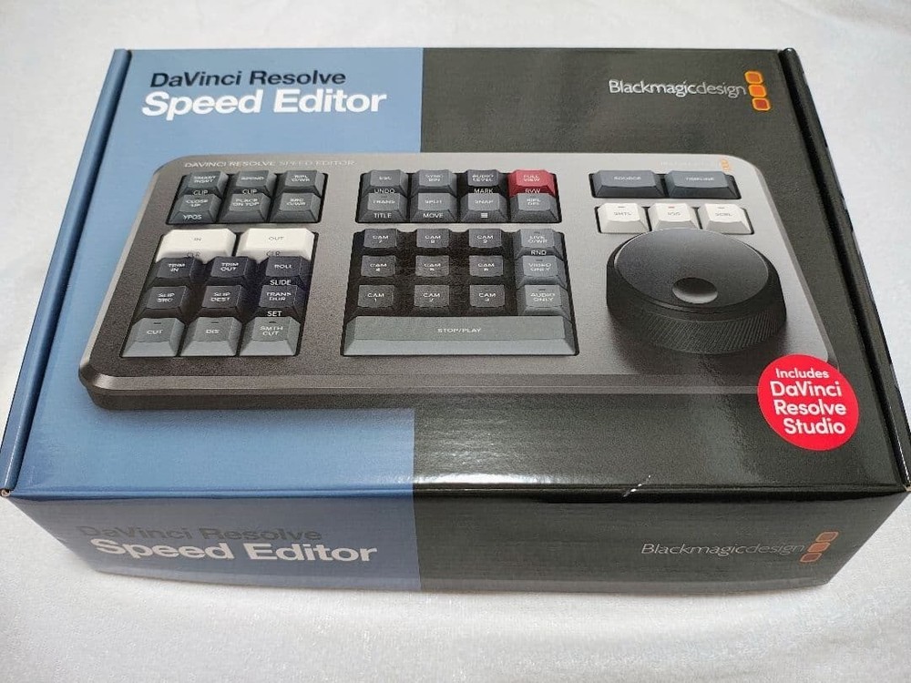 Blackmagic DaVinci Resolve Speed Editor USB-C Controller NO License Key MINT