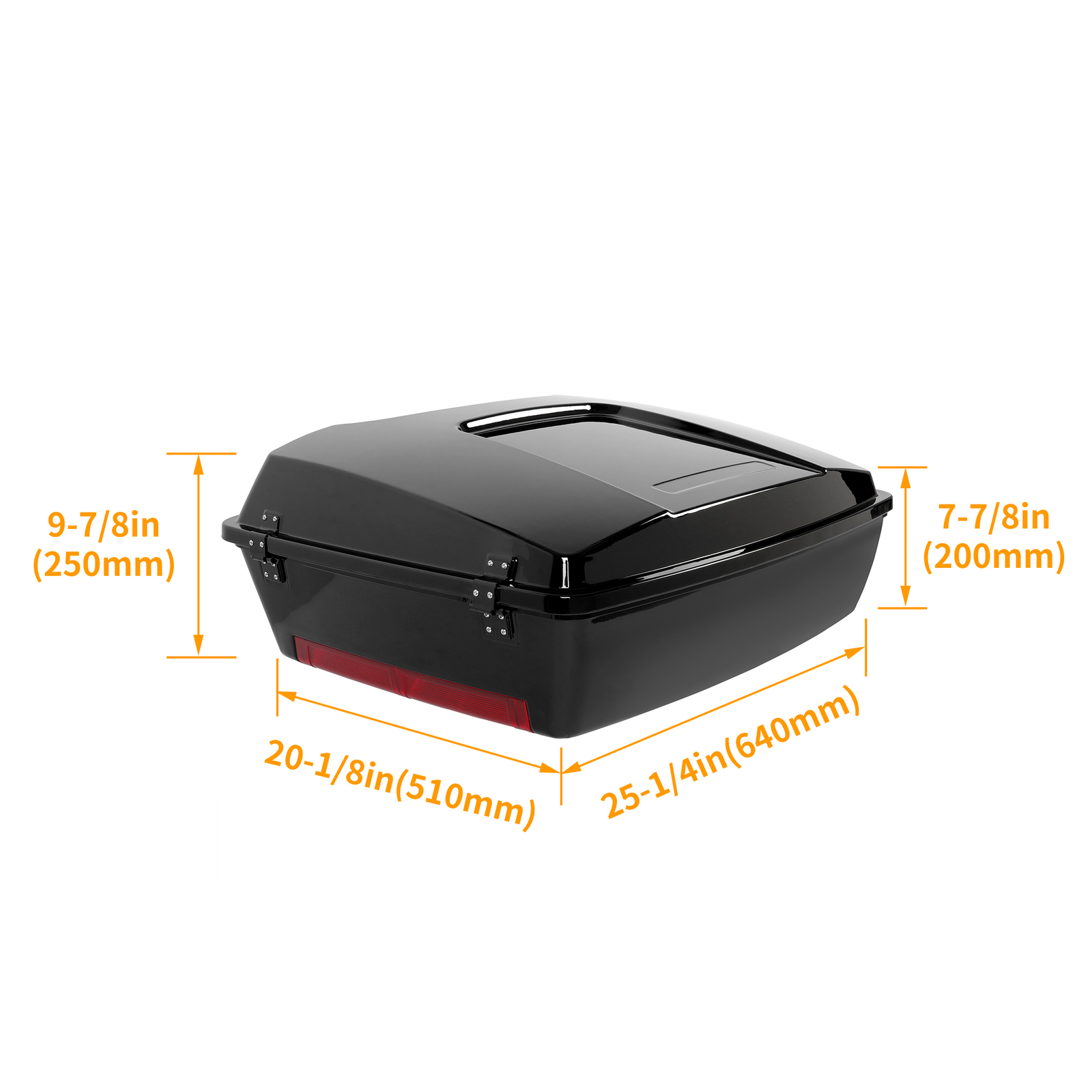 Chopped Luggage Trunk For 1997-2013 Harley Davidson Touring Street Electra Glide