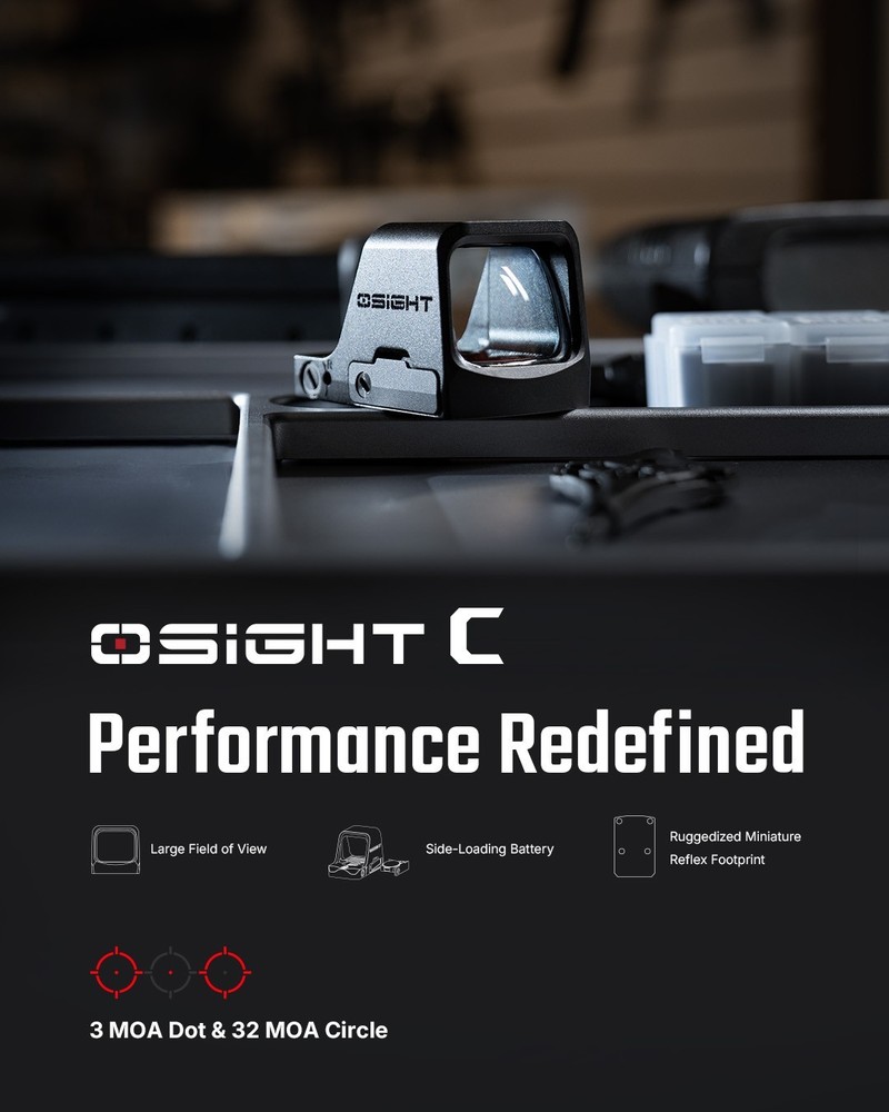Olight Osight C Open Reflex Optic with Replaceable Side-Loading Battery