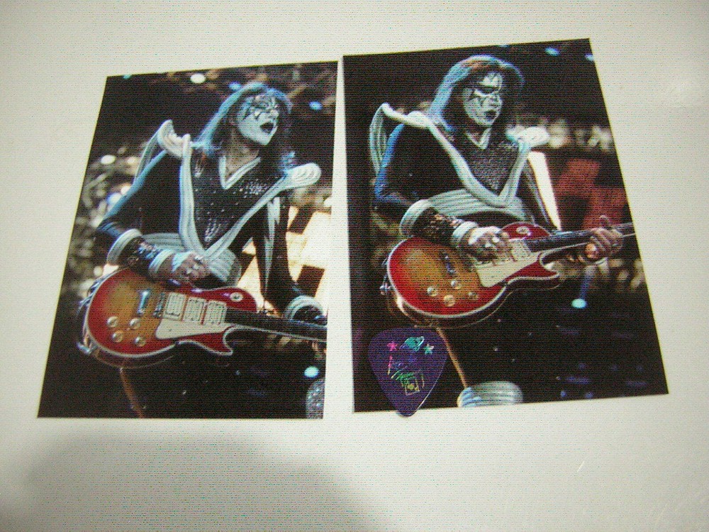 KISS ACE FREHLEY GUITAR PICK CITY  QUEBEC CITY CANADA  W/UNPUB.PHOTOS 9/2/00