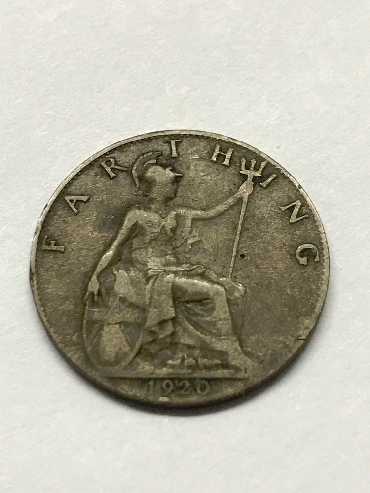 1920 Great Britain Farthing Fine #9723