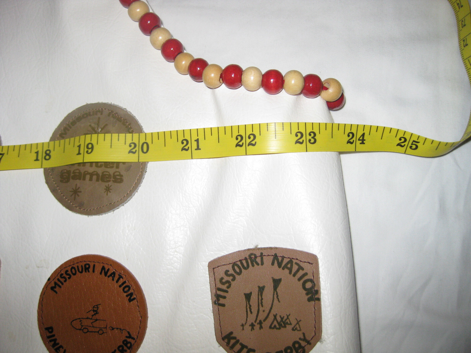 2 leather vests w/beads-Adult & Child-Crow-Powwow Regalia-1970s-Missouri Nation