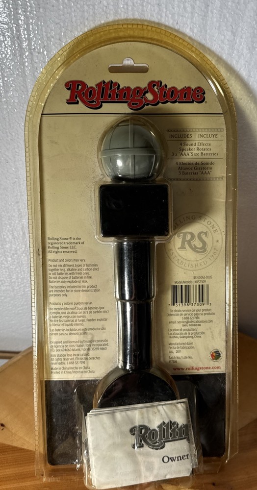 Rolling Stone: MICROPHONE W/Voice Warping Technology Sound Effects NEW READ!