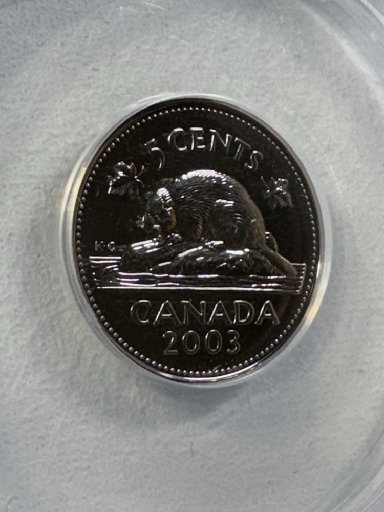 2003 Canada 5 Cents Graded MS 68 by ANACS