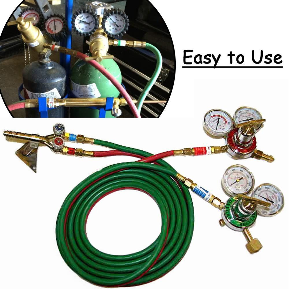 Oxygen & Acetylene/Propane Flashback Arrestors Set Regulator End 9/16-18 Threads