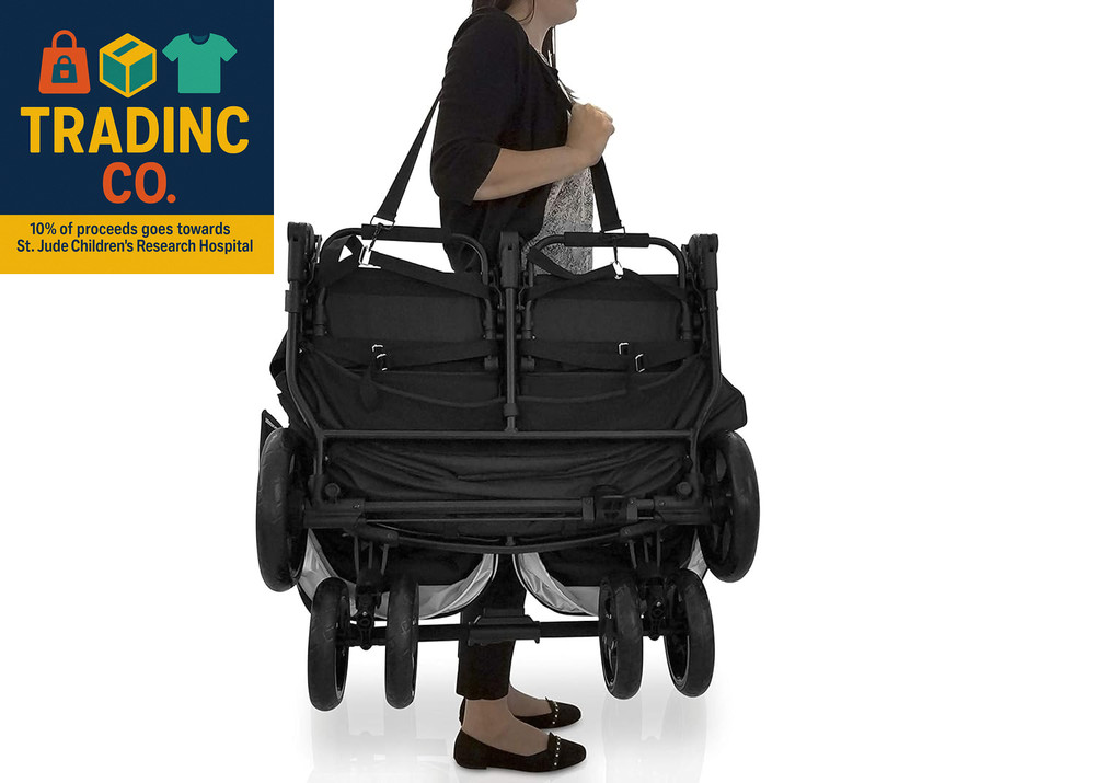 Jeep Destination Ultralight Side X Side Double Stroller, Midnight