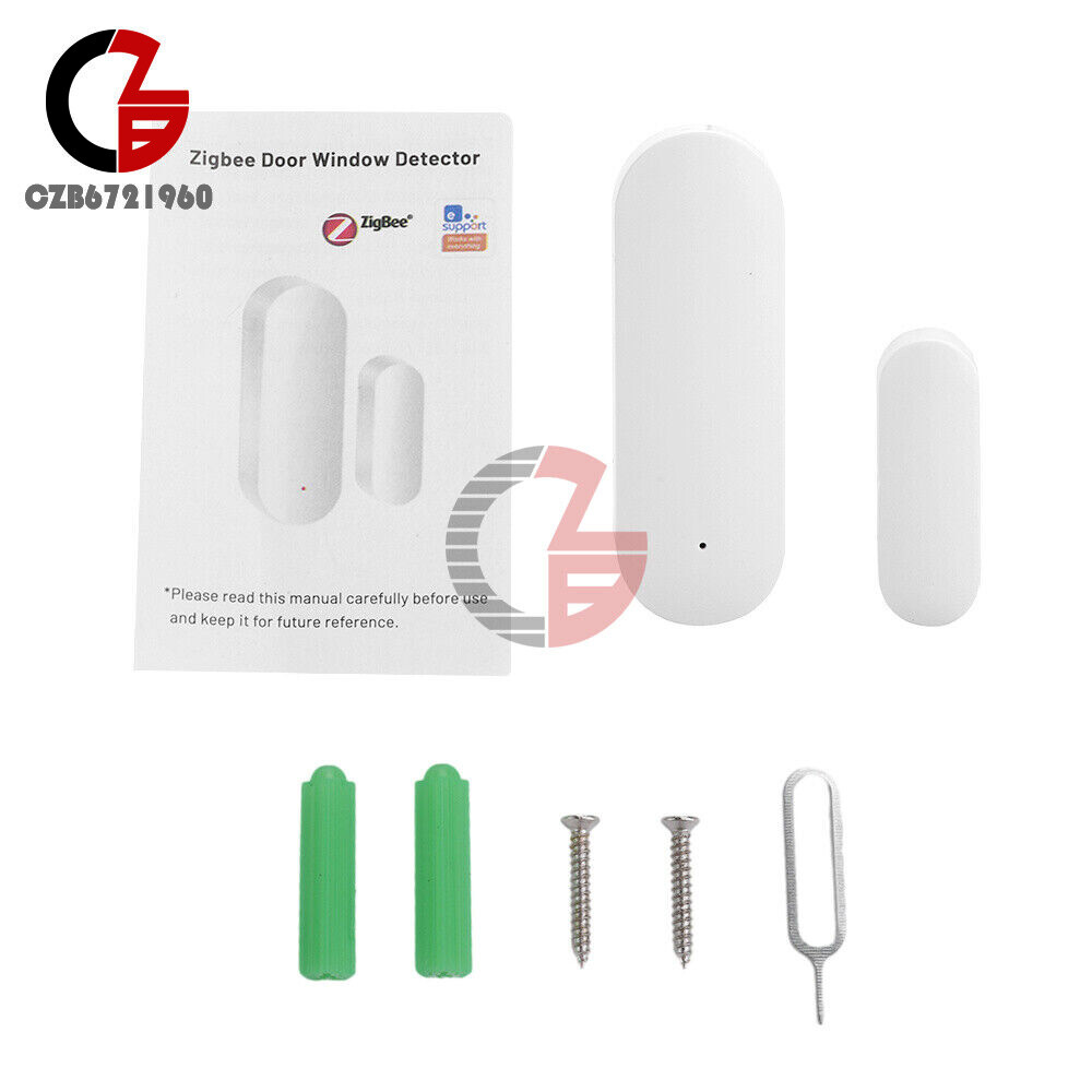 TUYA Wireless WIFI ZigBee Home Security Door Sensor App Control Notification 3V