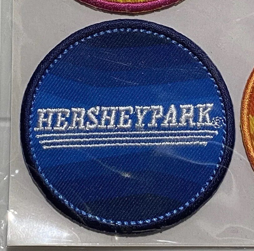 NIP Hershey Park Hersheypark Souvenir 4 Pack Embroidered Patch Set