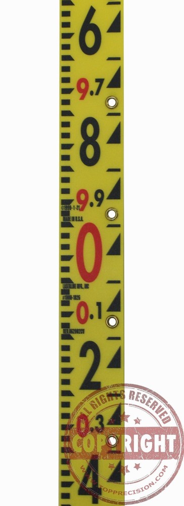REPLACEMENT TAPE FOR LASERLINE TENTHS DIRECT ELEVATION LENKER GRADE ROD,LASER
