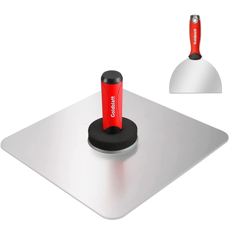 Goldblatt 2PCS Drywall Hand Tool Kit 13" Hawk 6" Stainless Steel Joint Knife Set