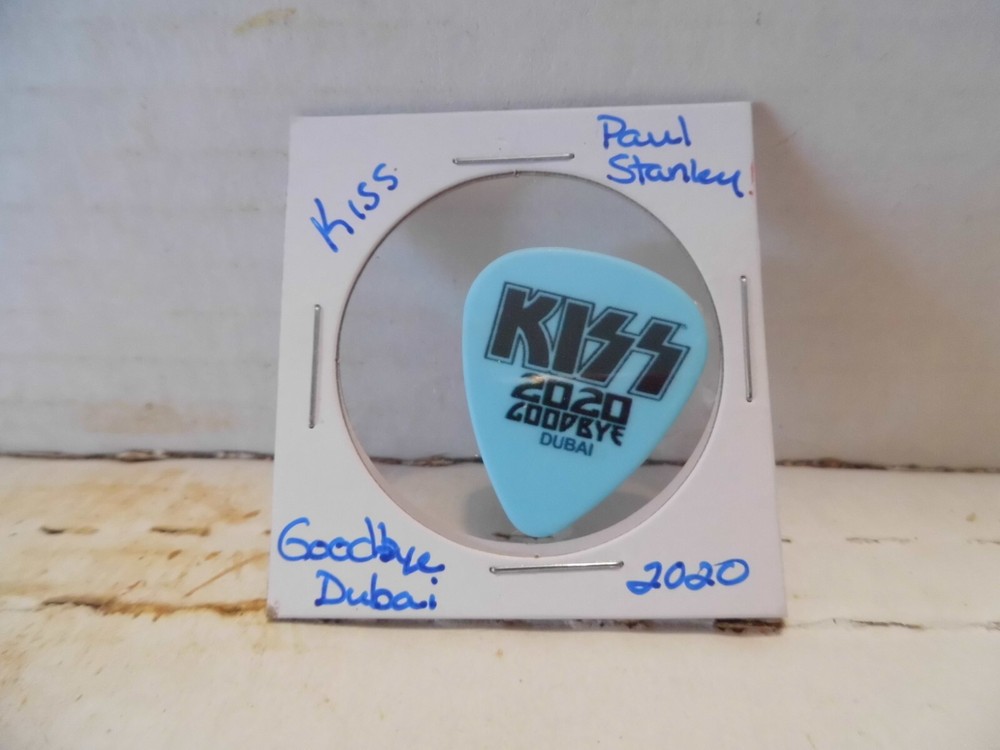 KISS "PAUL STANLEY" 2020 GOODBYE DUBAI GUITAR PICK~READ DESCRIPTION (18A~2)