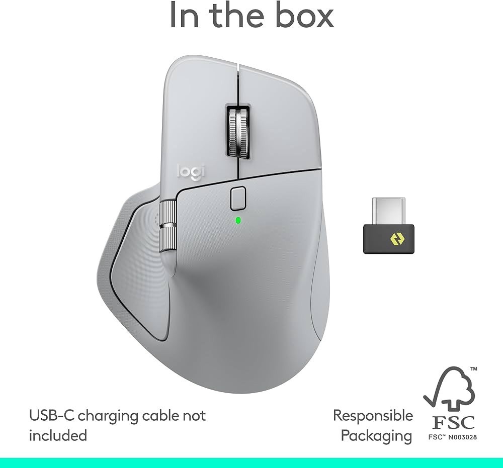 Logitech MX Master 4, Ergonomic Wireless Mouse with Advanced Performance Haptic