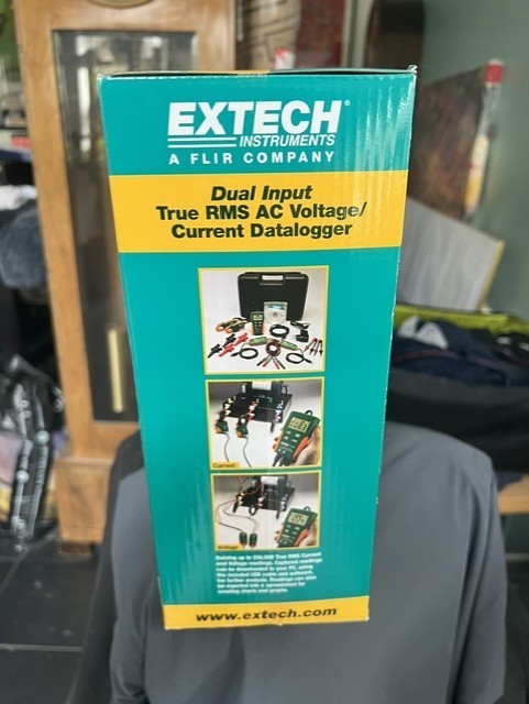 Extech DL160 Dual Input True RMS AC Voltage Current Datalogger 6-600V 200A 5LUT7