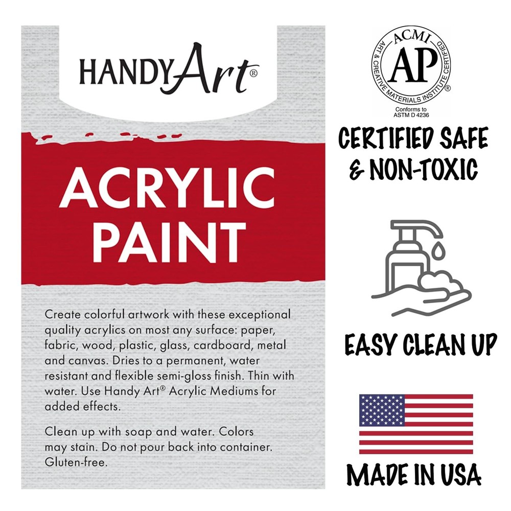 Student Acrylic Paint 16 ounce, Chrome Orange