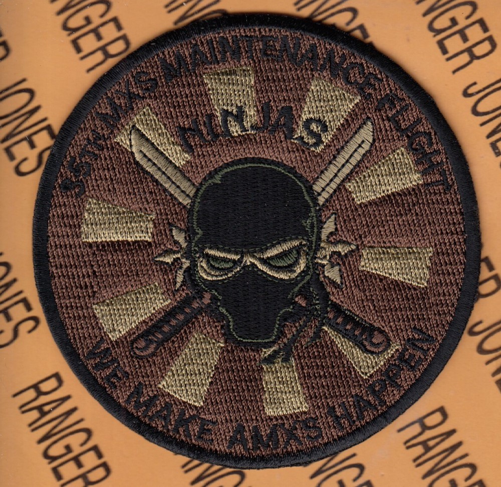 USAF Air Force 35th Maintenance Flight MXS 3.5" OCP NO HOOK patch c/e