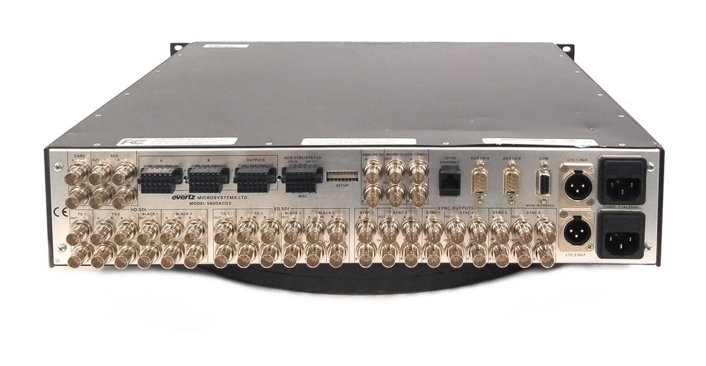 Evertz 5600AC02 Automatic Changeover 1RU Broadcast Redundancy Switcher AC